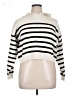 For The Republic Stripes Ivory Pullover Sweater Size XL - photo 1