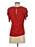 Zara 100% Polyester Red Short Sleeve Top Size S - photo 2