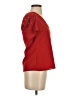 Zara 100% Polyester Red Short Sleeve Top Size S - photo 4