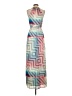 Charlie Jade 100% Polyester Chevron-herringbone Blue Casual Dress Size XS - photo 2
