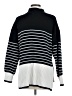 Blu Pepper Stripes Black Turtleneck Sweater Size M - photo 2