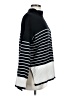 Blu Pepper Stripes Black Turtleneck Sweater Size M - photo 4
