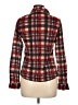 Stretta 100% Polyester Plaid Red Long Sleeve Blouse Size L - photo 2