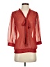 The Limited 100% Polyester Red 3/4 Sleeve Blouse Size XS - photo 1