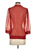 The Limited 100% Polyester Red 3/4 Sleeve Blouse Size XS - photo 2