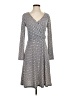 Assorted Brands Argyle Gray Casual Dress Size S - photo 1
