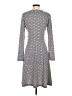 Assorted Brands Argyle Gray Casual Dress Size S - photo 2
