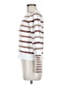 ASPEN Stripes White Turtleneck Sweater Size M - photo 5