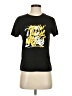 Shein Print Black Short Sleeve T-Shirt Size XS - photo 1