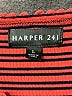 Harper Stripes Red Casual Dress Size L - photo 7
