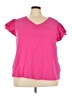 Terra & Sky Pink Short Sleeve Top Size 3X - photo 1