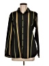 Unbranded Stripes Black Long Sleeve Blouse Size M - photo 1