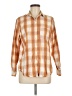 Universal Thread Plaid Orange Long Sleeve Button-Down Shirt Size M - photo 1