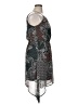 Bebop 100% Polyester Paisley Gray Blue Casual Dress Size XL - photo 4