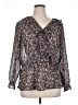 Unbranded 100% Polyester Black 3/4 Sleeve Blouse Size 14 - photo 1