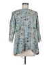 MULTIPLES Floral Tropical Teal Cardigan Size M - photo 1