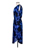 Ann Taylor Print Blue Cocktail Dress Size S - photo 5