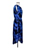 Ann Taylor Print Blue Cocktail Dress Size S - photo 4