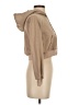 Shein 100% Polyester Tan Zip Up Hoodie Size XS - photo 4