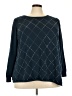 89th & Madison Argyle Blue Long Sleeve Blouse Size 3X - photo 1