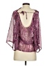 G by GUESS 100% Polyester Purple 3/4 Sleeve Blouse Size S - photo 2