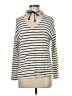 Gibson Stripes Ivory Pullover Sweater Size M - photo 1