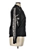 Cotélac 100% Polyester Metallic Black Long Sleeve Blouse Size XL (4) - photo 4