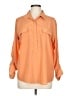 Old Navy 100% Polyester Orange Long Sleeve Blouse Size L - photo 1