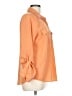 Old Navy 100% Polyester Orange Long Sleeve Blouse Size L - photo 4