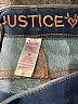 Justice 100% Recycled Polyester Solid Blue Jeggings Size 8 - photo 3