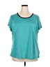 Fullbeauty Teal Active T-Shirt Size 22 - 24 Plus - photo 1