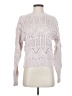 Autumn Cashmere 100% Cotton White Pink Pullover Sweater Size S - photo 1