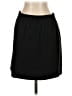 J.Crew 100% Polyester Solid Black Casual Skirt Size 2 - photo 1
