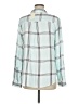 Christopher & Banks Plaid Teal Long Sleeve Button-Down Shirt Size M - photo 2