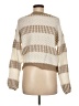 Shein 100% Acrylic Stripes Tan Pullover Sweater Size 6 - photo 2