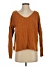 Lucky Brand Solid Orange Pullover Sweater Size S - photo 1