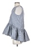 Tibi 100% Cotton Blue Sleeveless Blouse Size 2 - photo 5