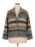 Ashley Stewart Stripes Gray Blazer Size 22 - photo 1