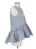 Tibi 100% Cotton Blue Sleeveless Blouse Size 2 - photo 4