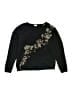 Hanes Floral Black Sweatshirt Size M (kids) - photo 1