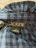 J.Crew Houndstooth Blue Long Sleeve Blouse Size 6 - photo 7
