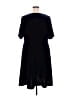Lands' End Solid Black Blue Casual Dress Size 2X - photo 2