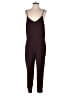 R | Label 100% Polyester Solid Burgundy Jumpsuit Size S - photo 1