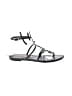 Emilio Pucci 100% Leather Gray Black Sandals Size EU 38 1/2 - photo 1