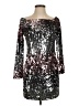 Shein 100% Polyester Stars Silver Cocktail Dress Size XS - photo 1