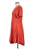 Unbranded Solid Orange Casual Dress Size L - photo 5