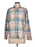 Chaps Plaid Teal Long Sleeve Button-Down Shirt Size L (petite) - photo 1