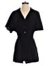 Assorted Brands 100% Polyester Solid Black Romper Size S - photo 1