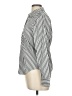 Chaps 100% Cotton Stripes Silver Long Sleeve Blouse Size M - photo 5