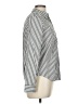 Chaps 100% Cotton Stripes Silver Long Sleeve Blouse Size M - photo 4